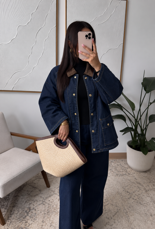 Selma jeans- jas gold details