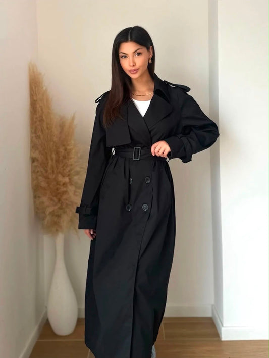 Nawel trenchcoat Black