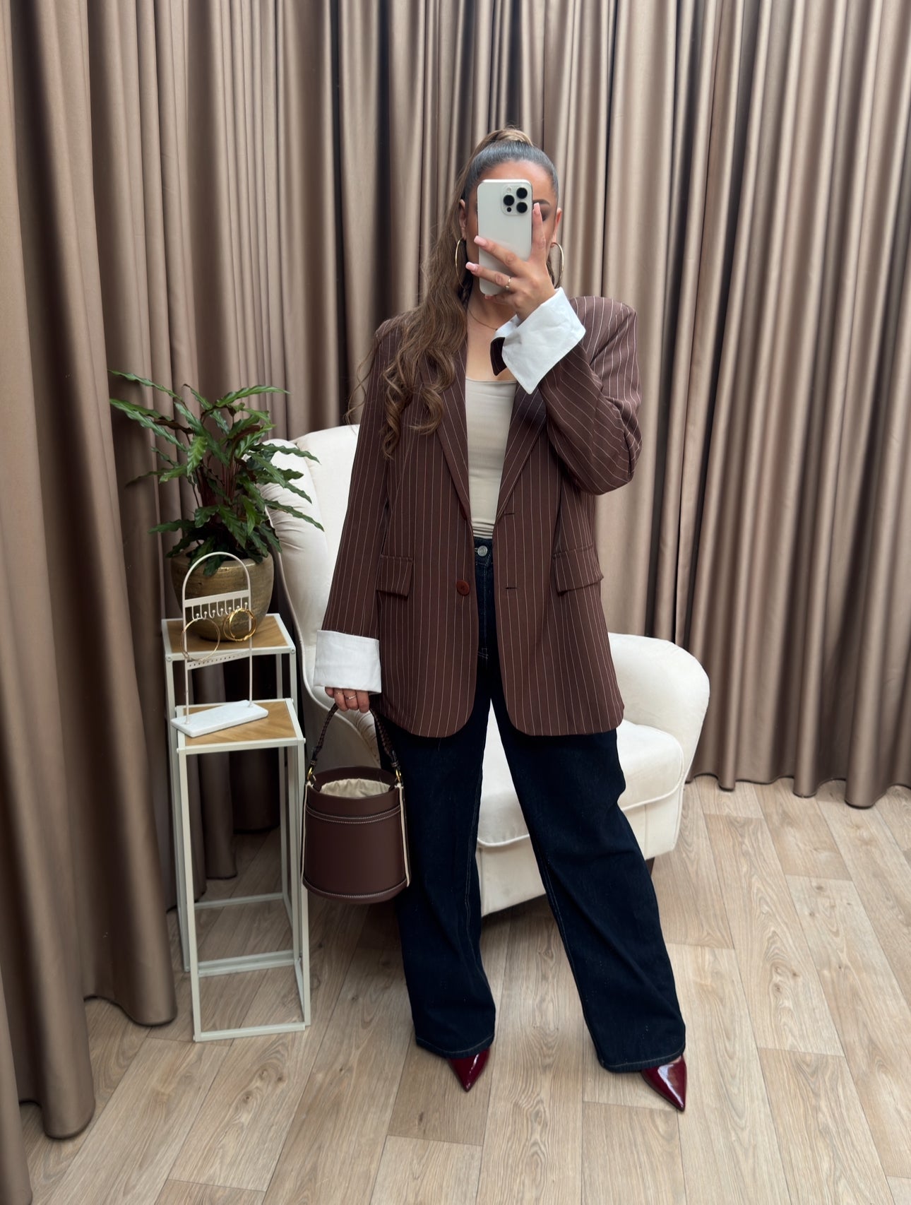 ELYRA blazer Brown oversized