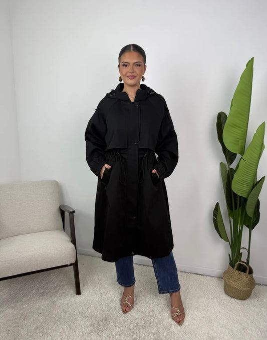 Linde trenchcoat black