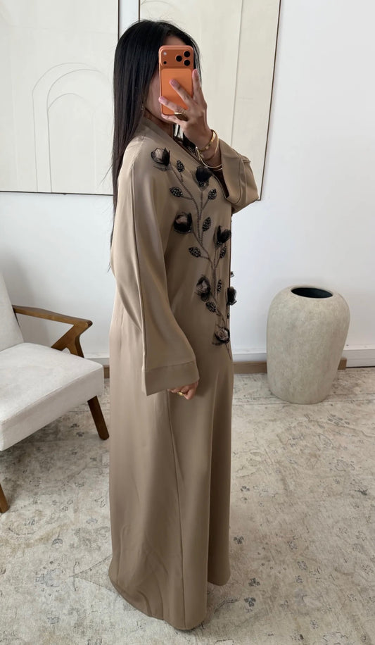 Seftia taupe abaya