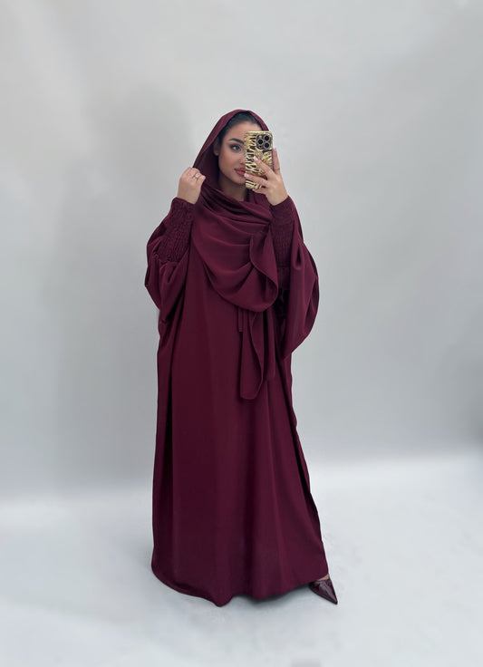 Rise abaya red