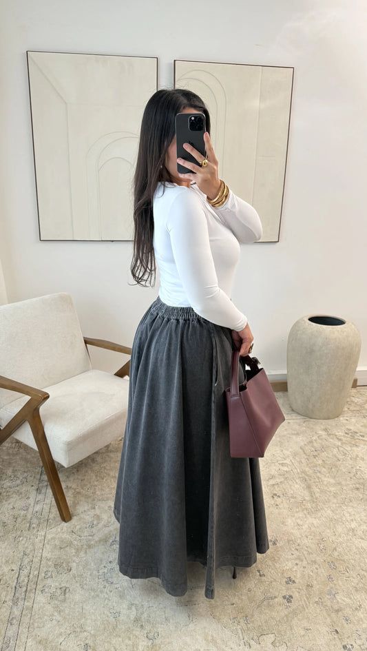 Romy jeans-skirt Black