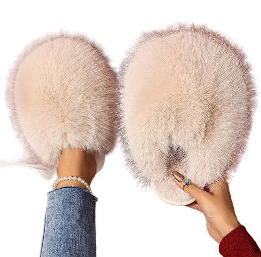 Cozy slippers creme