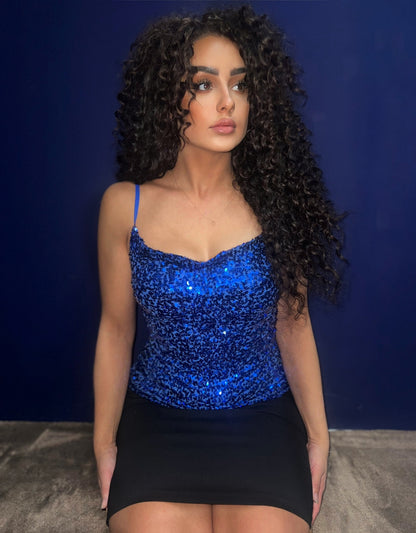 Mia top blue