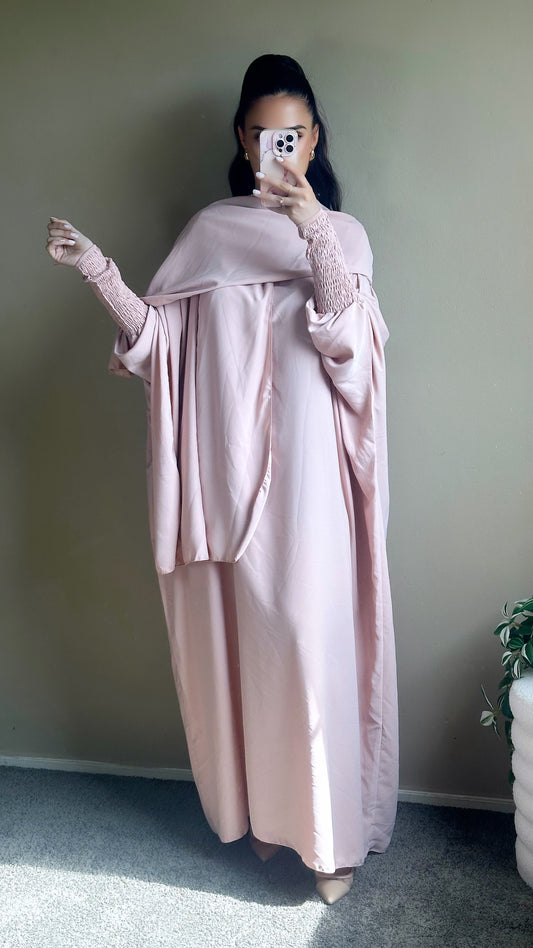 Rise abaya pink