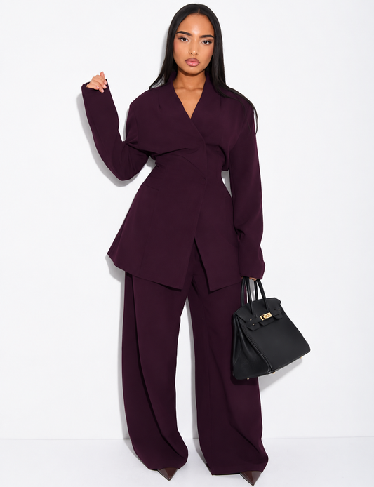 Lolita blazer set Bordeaux/plum