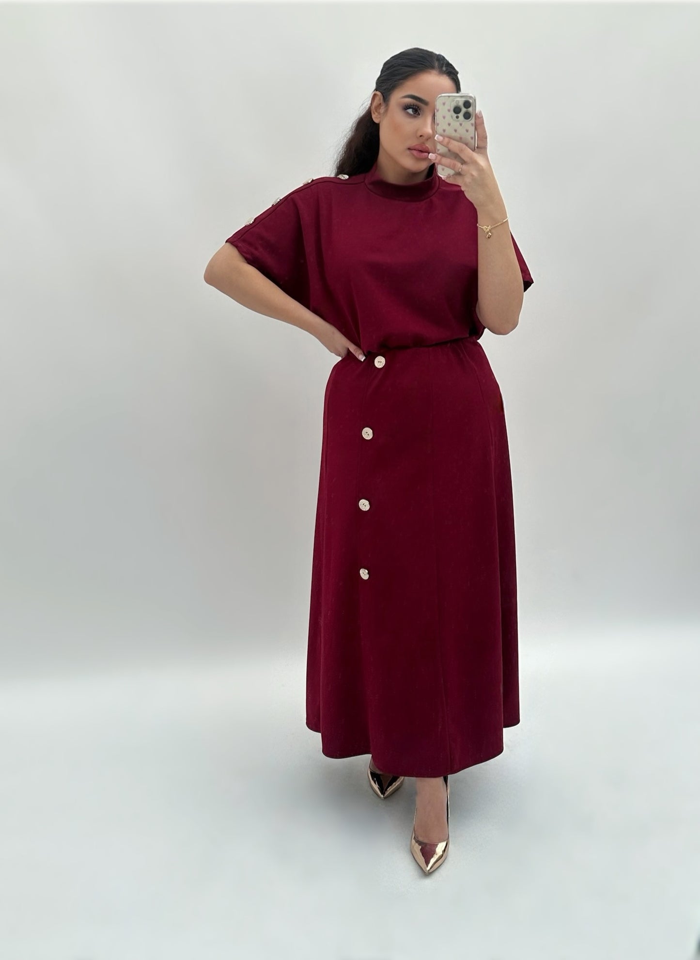 Geneya set dark red