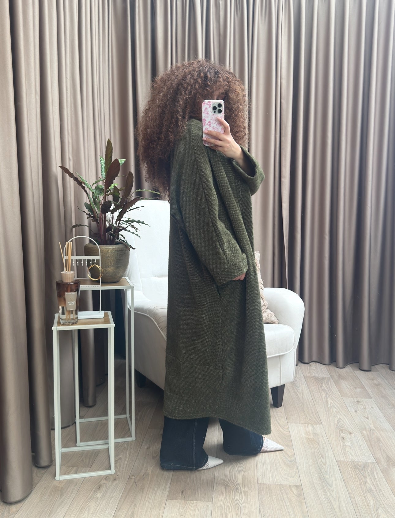 Merve coat olive