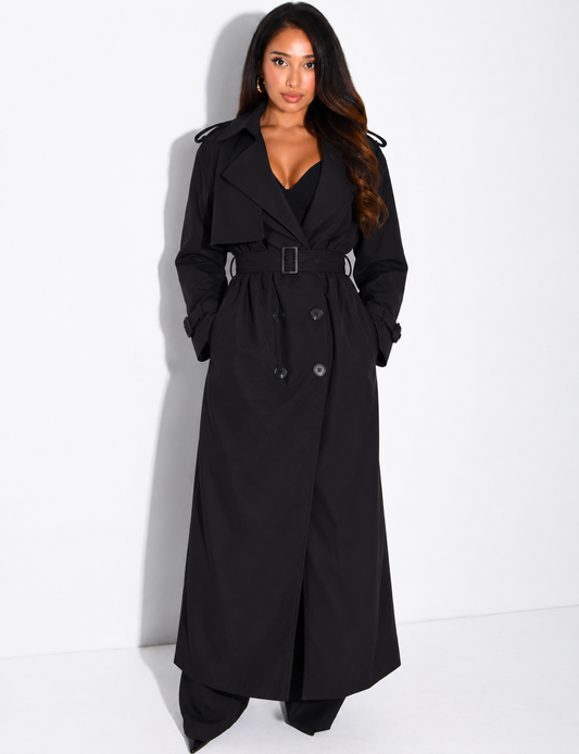 Nawel trenchcoat Black