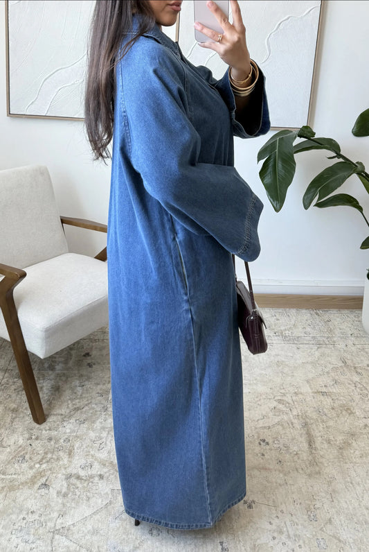 Sina jeans dress blue oversized