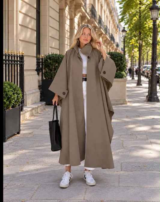 Tina trenchcoat taupe oversized