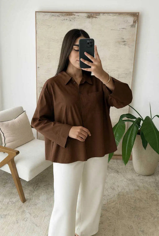 Chanty blouse Brown