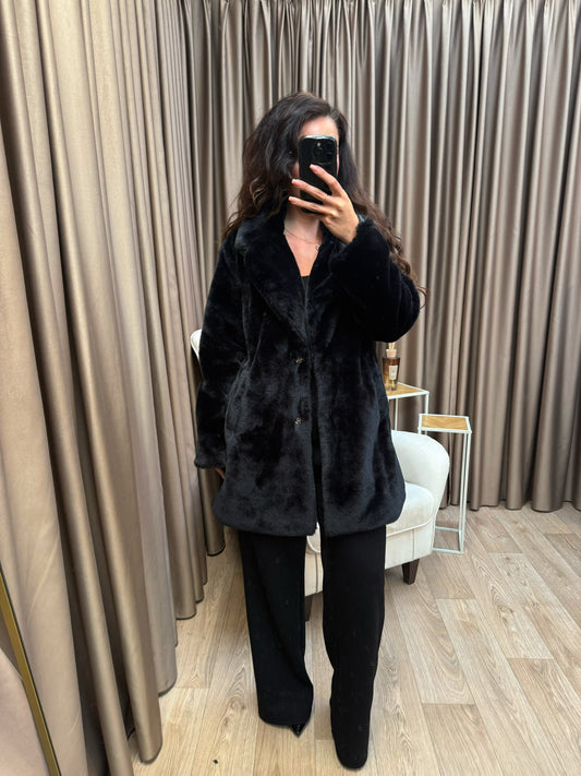 Fluffy Black coat