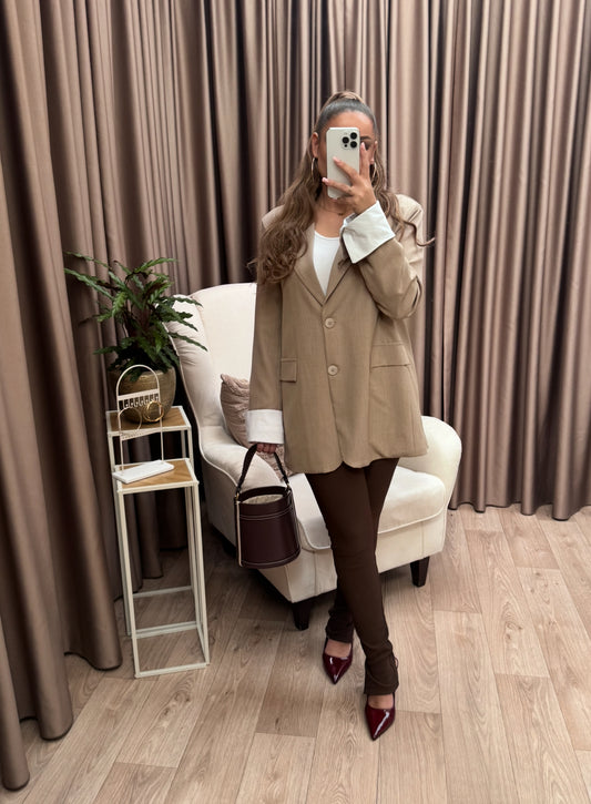 ELYRA blazer taupe oversized