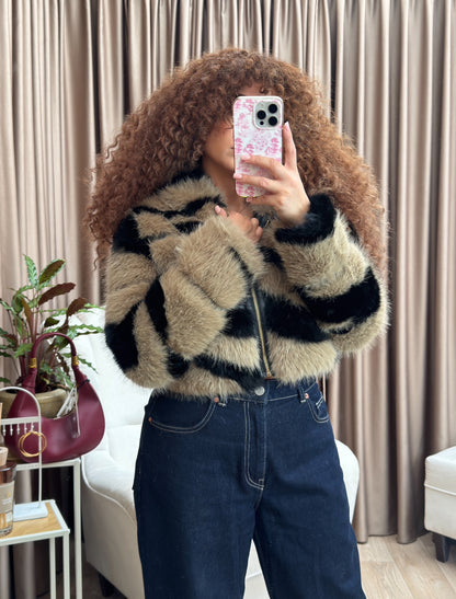 Fluffy bomber short
