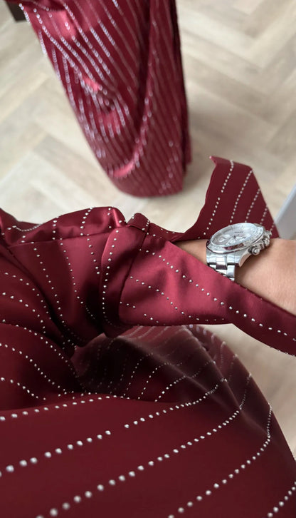 Célice kimono bordeaux