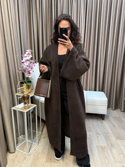 Merve coat darkbrown
