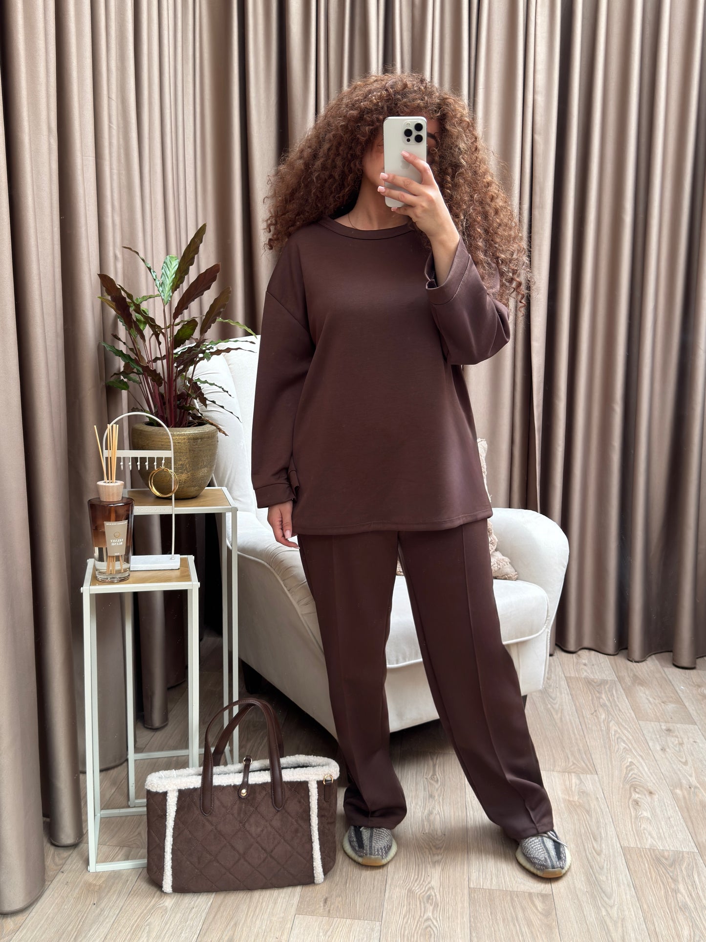 Lara lounge set Brown