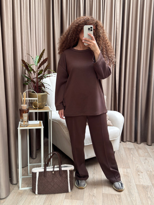Lara lounge set Brown