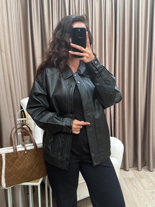 Rosa bomber Black