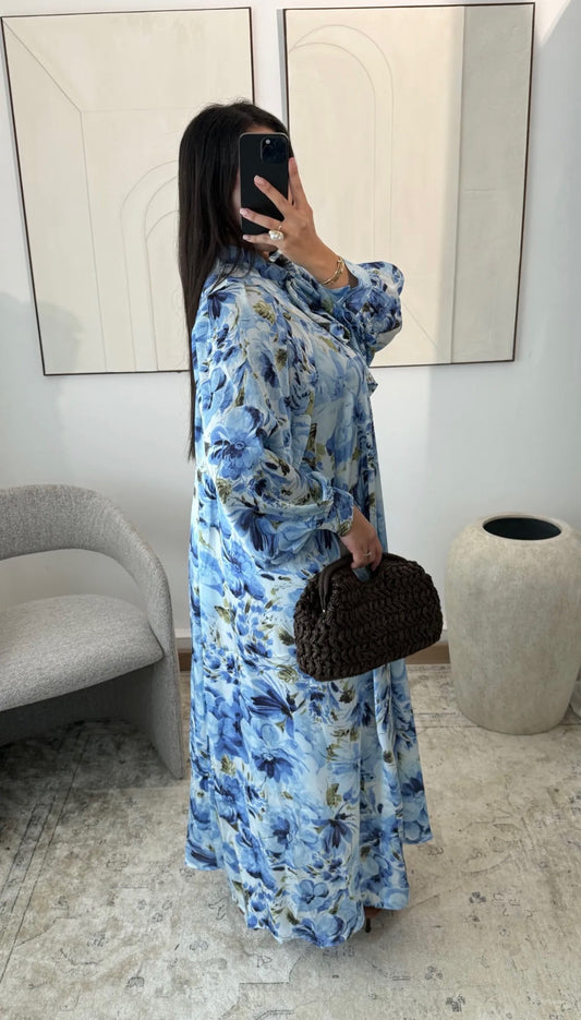 Sinsi Flower dress blue