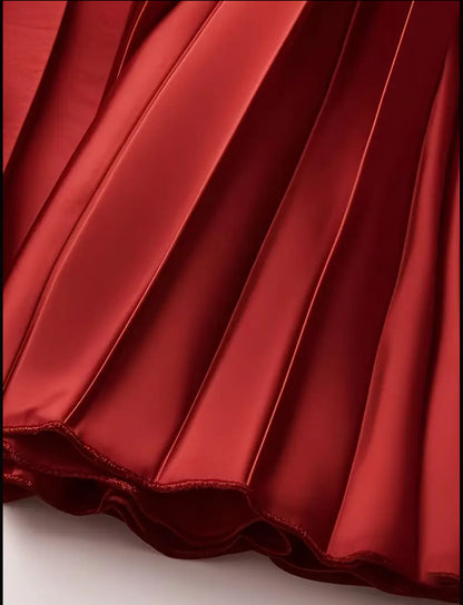 Asma skirt red