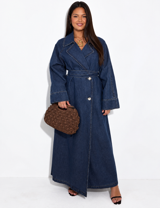 Poppi jeans trenchcoat jas