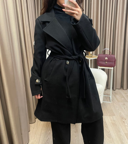 Bibi mantel short zwart