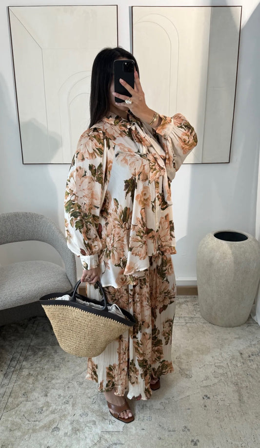 Kiana Flower 2-set crème