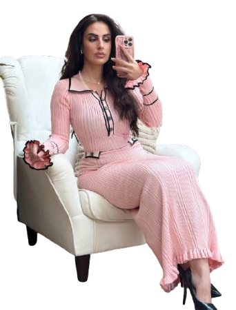 Tyra maxi dress pink