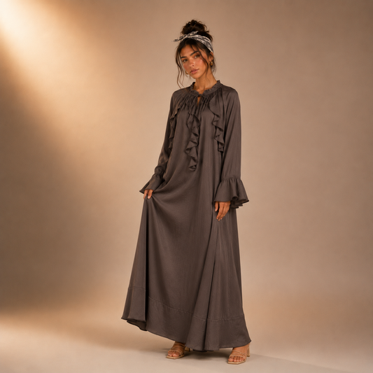 Shaireen dress taupe