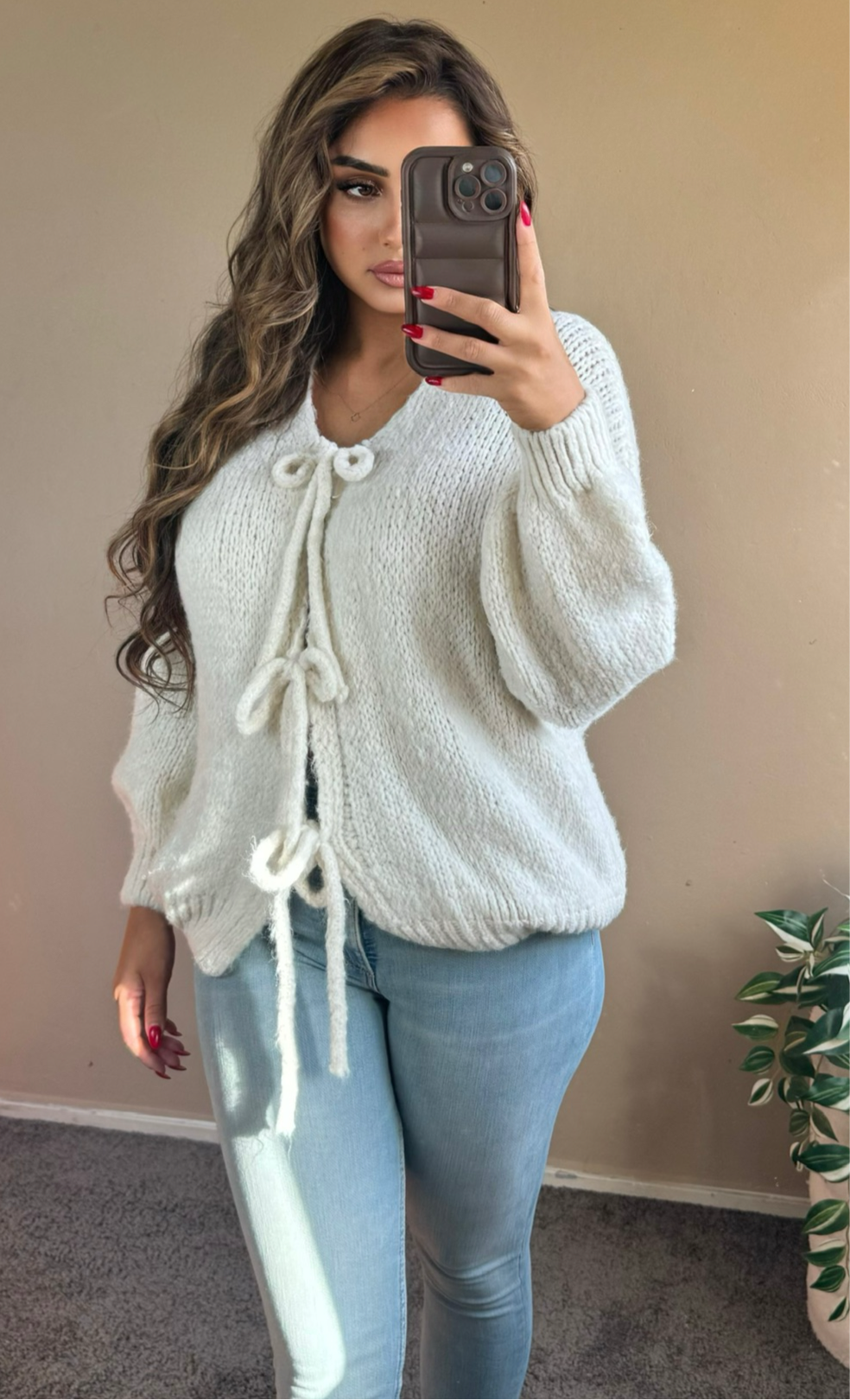 Rava cardigan crème