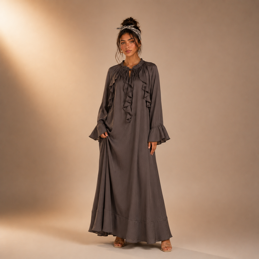 Shaireen dress taupe