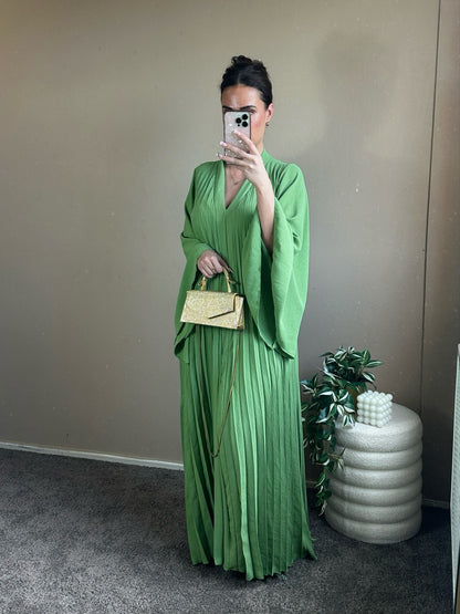 Neyla maxi dress apple-green.