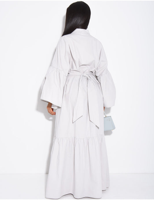 Jean blouse dress Stone