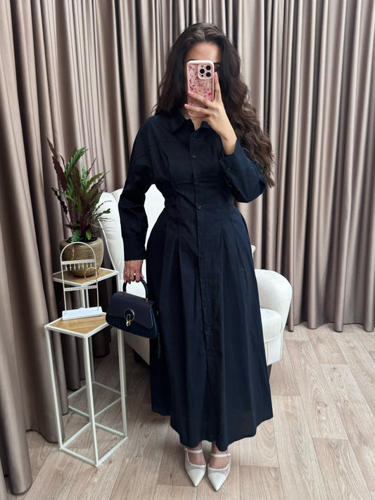Nani blouse getailleerd navy blue