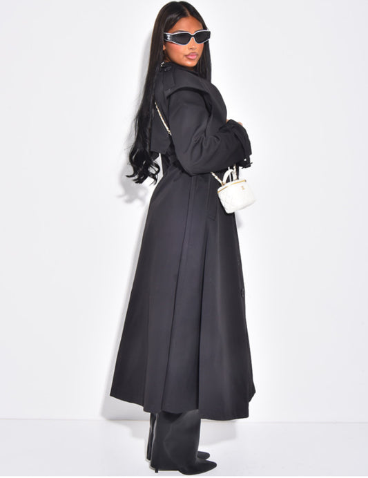 Lola trench coat black