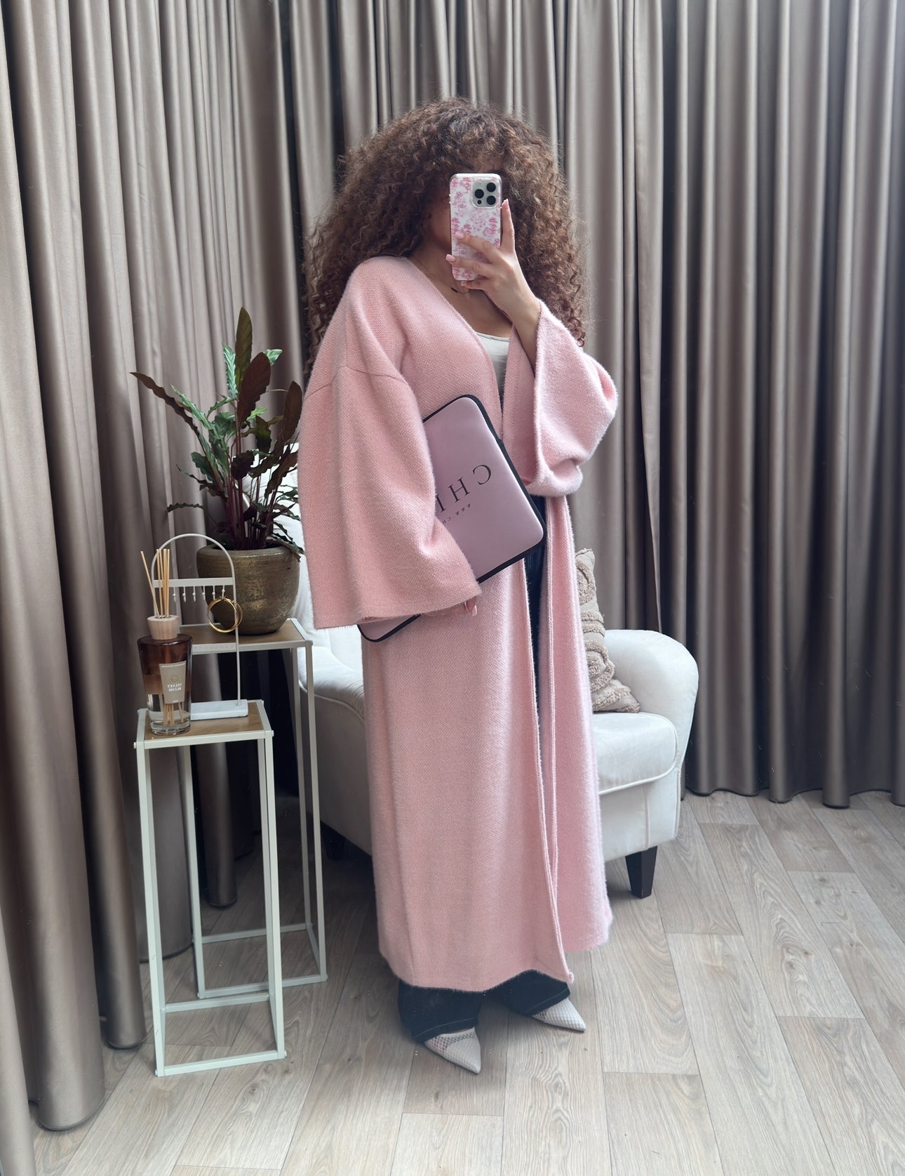 Merve coat pink
