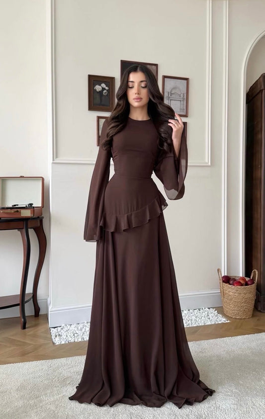 Aylina dress brown
