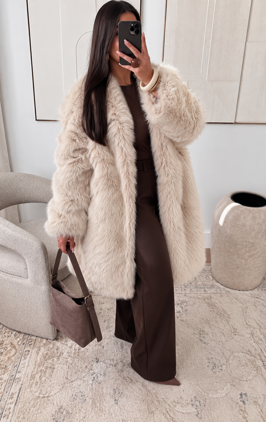 Fluf crème faux fur