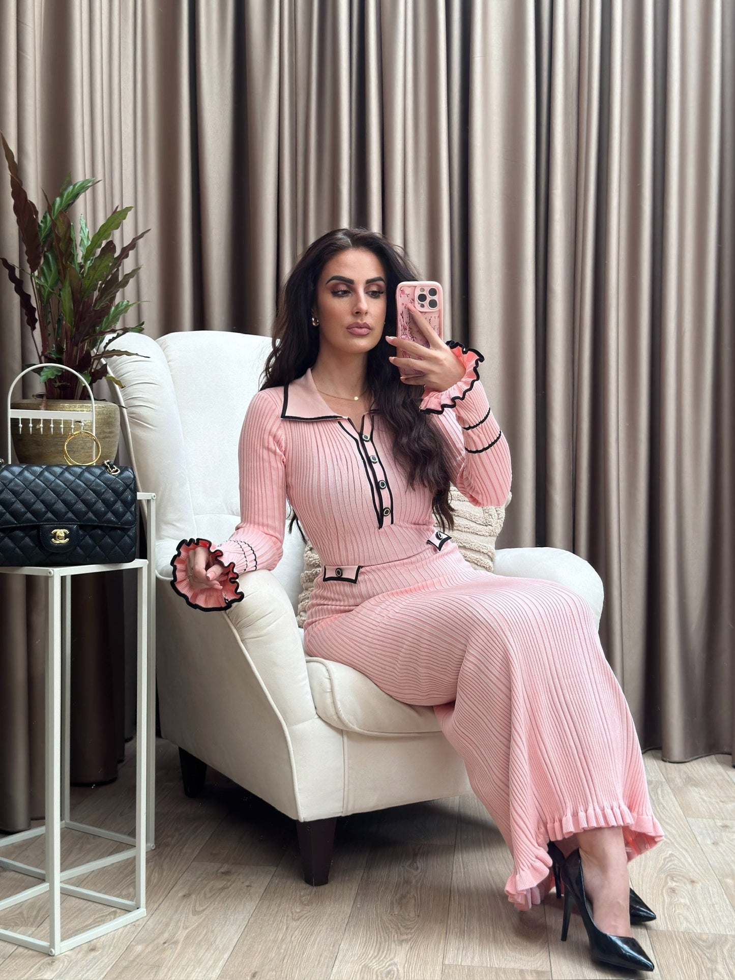 Tyra maxi dress pink