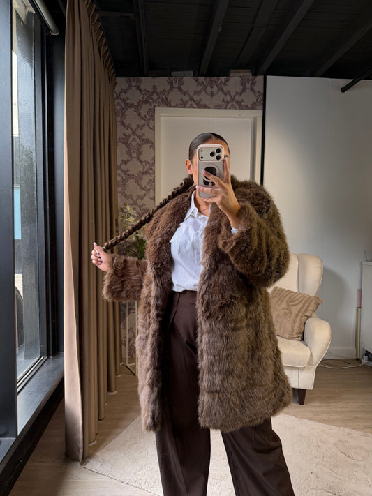 Fluf Brown Faux fur