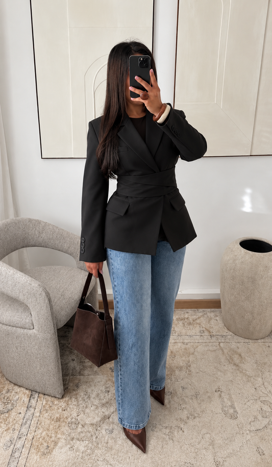 Raya blazer zwart