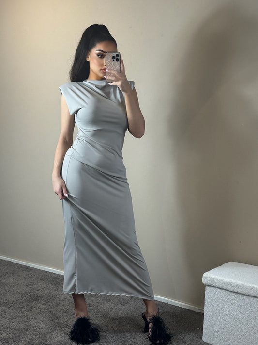 Zaina maxi dress grey