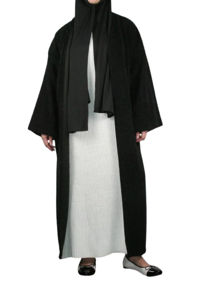 Merve mantel jas zwart