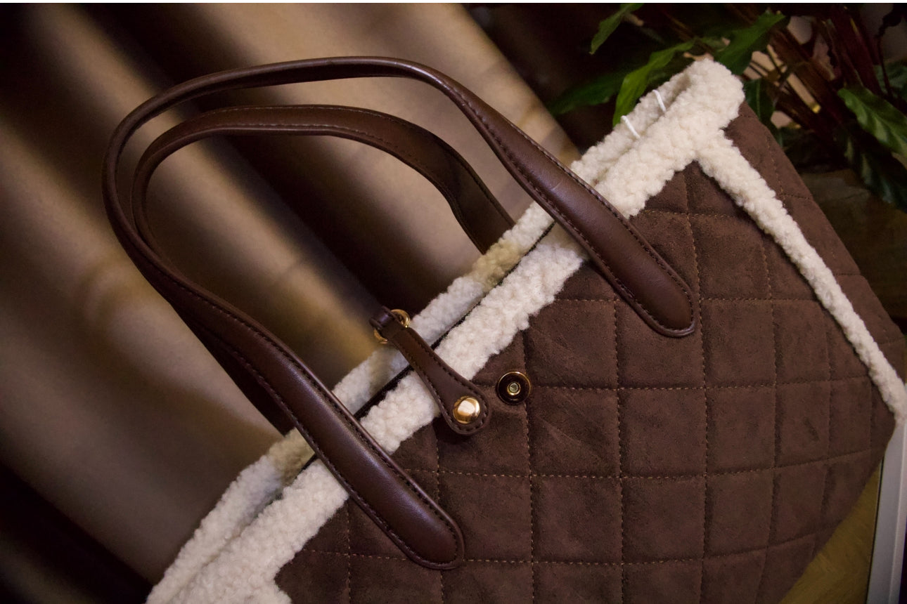 Teddy bag dark bruin
