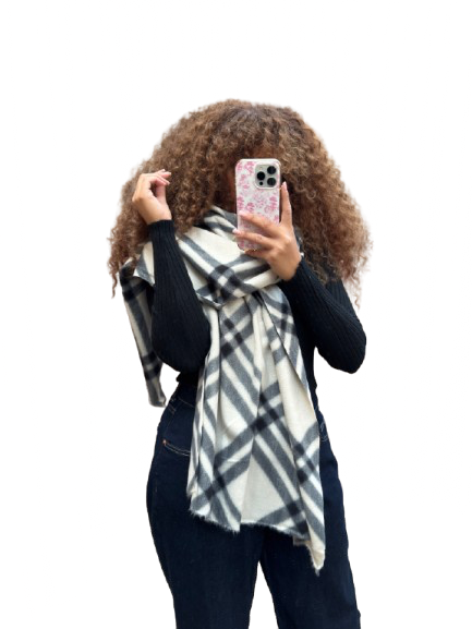 Sjaal bb crème/Black