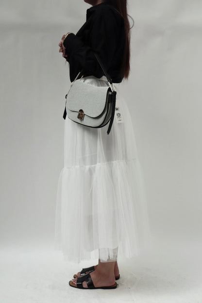 Mouse midi skirt white