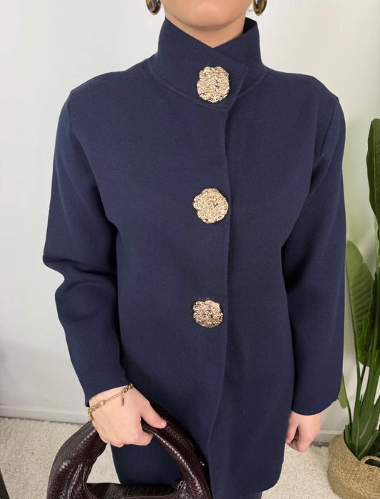 Yara coat konings blauw